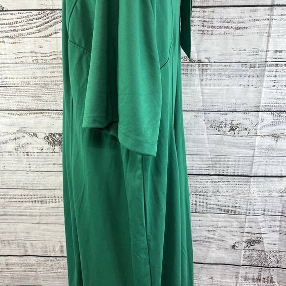 Who What Wear Dress Plus size 4X Green Stretch Jersey Knit Midi Career Church - Picture 12 of 16